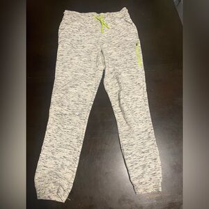 All in Motion Kids Marled Gray Joggers with Neon Accents